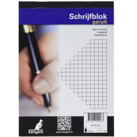 Kangaro Notizblock Kangaro A5 kariert 5mm 60grs 100 Blatt