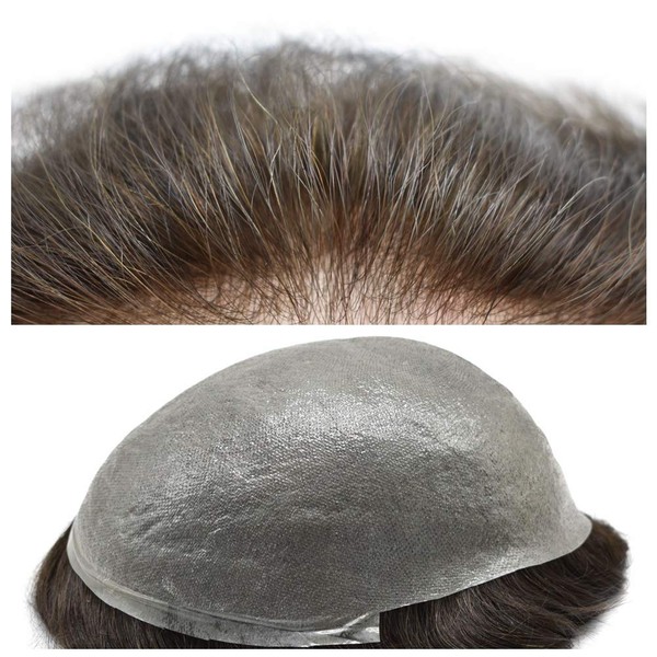 SINGA HAIR Toupee For Men Transparent Ultra Thin Skin Men