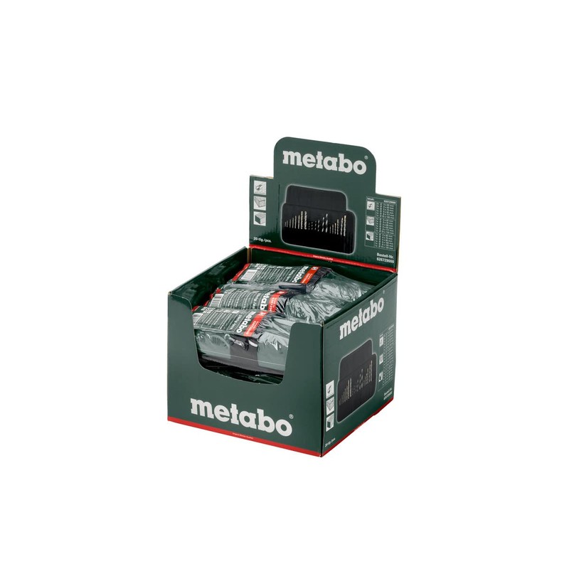 metabo 626729000 Drill Assortment Roll Bag SP, 20 Pieces, Colour,