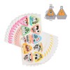 100-Pack Onigiri Wrappers with Stickers - Food Grade Plastic Musubi