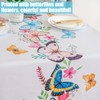 SITAKE 140cm Diameter Round Tablecloth, Polyester Wipeable Circular Table Cover,
