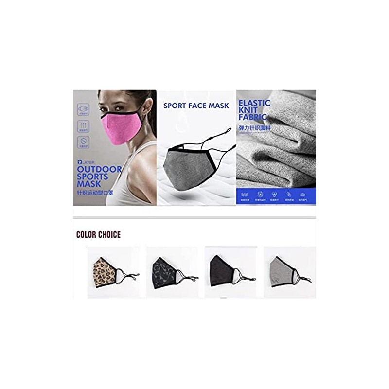 Lylac Face Mask Adult Sports 2 Layers