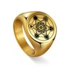 UNIFT Metatron’s Cube Ring for Men Women Stainless Steel Angel
