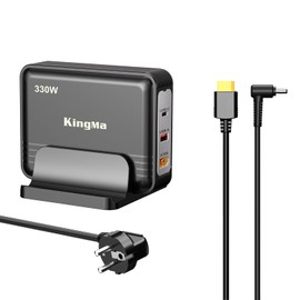 ASUS 330W GaN Gaming Laptop Charger with 55-25 mm Cable, PD 3.0 (20V/16.5A) 3-Port Fast Charging Adapter Compatible with FX50/FX53/ZX50/K550/N550/A550/N551/FX63 for ASUS TUF Gaming & ROG Strix Laptops