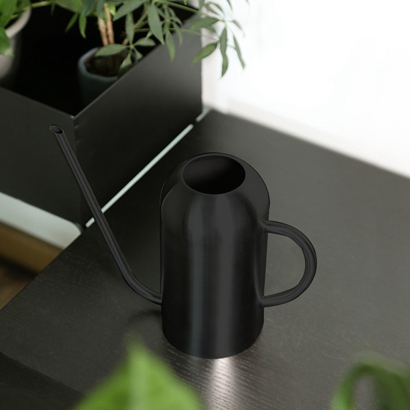 1.5L Stainless Steel Long Spout Watering Pot for Garden Flowers