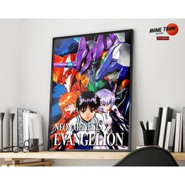 Neon Genesis Evangelion Poster - Color: Poster, size: 24x36 inch (60cm x 91cm)