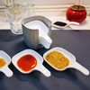 6Pcs Dipping Sauce Dishes, Plastic Dipping Sauce Plates with Storage
