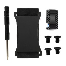 Universal Wallet Elastic Band Replacement Compatible with Ridge, Premium Metal Wallet Repair Kit with Screws & Tools for Men's Slim Wallets & Card Holders