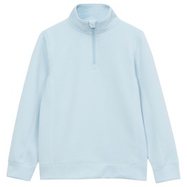 Lands' End Boys Half Zip Pullover Large Dream Blue