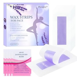 Tiras de cera facial para depilación, depilación facial para mujeres, kit de depilación para la cara, bikini, pecho, cuerpo, brazos, piernas, espalda 