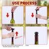 48 Pcs Wine Stoppers Vacuum for Wine Bottle, Rubber Wine