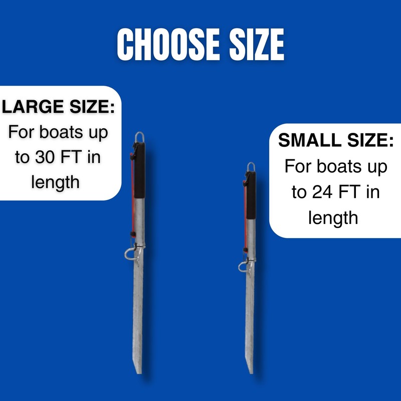 MarineNow Self Hammering Beach Spike Anchor Choose Large or Small