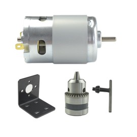 CONQUERALL 895 DC Motor DC 12V 6000RPM / 24V 12000RPM Large Torque Powerful Motor with Drill Chuck
