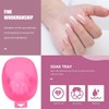 USHOBE Cuencos para Remojo de Uñas 2 Piezas Plástico para