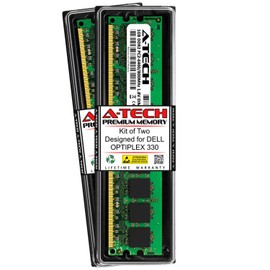 A-Tech 2GB (2 x 1GB) RAM for DELL OPTIPLEX 330 | DDR2 800MHz DIMM PC2-6400 240-Pin Non-ECC UDIMM Memory Upgrade Kit