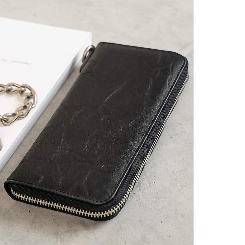 [デバイス] 長財布 ブランド メンズ ラウンドジップ 大きく開く 大容量 シンプル プレゼント カードたくさん入る