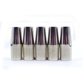 MIG GUN - Boquilla de gas KP3075-1-50F de 1/2" ID Flush compatible con Lincoln Electric Magnum PRO 100L Pro 175L y 100SG Pistolas de soldadura 5 unidades