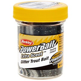 Berkley Powerbait Select Glitter Troutbait - Black/White, 50 g