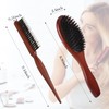 Boar Bristle Brush Pack of 2, Hair Brushes with Boar