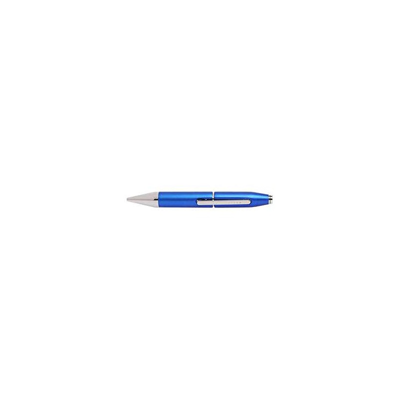 CROSS X Cobalt Blue Rollerball Pen with Chrome Appointments incl.