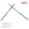 Mormchlots 2Pcs 438mm/17.24" Silver Stainless Steel Drawer Slides, Small Drawer