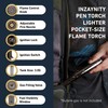 inZaynity Pen Torch Lighter - Windproof Jet Flame, Tiltable Head