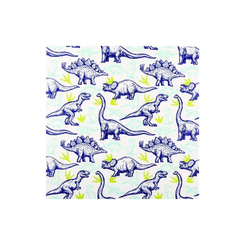 20 Napkins Dinosaur/Dinos/Children/Boys 33 x 33 cm