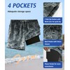APTRO Men's Swimming Shorts with Zip Pockets 2 in 1