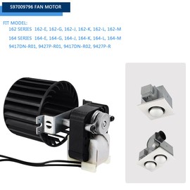2024 Upgraded S97009796 Bathroom Fan Motor Blower Assembly Replacement for Broan Nutone Bulb Ceiling Heaters 162-E、G、J、K、L、M and 164-E、G、J、K、L、M, S97009758, S97009796B, 120V, 70 CFM