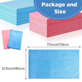 JOKOLO 10 PCS Disposable Bed sheet (70 x 31 Inch) Non-Woven for travelling, Hospital, Hotel, Clinic, Saloon, Saunas, Spa, Tattoo and Outing for Man, woman, Elderly and Baby Care. (Multicolor)