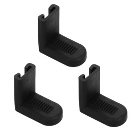 Kisangel 3pcs Anti-slip Drum Hook Bass Drum Lugs Instrument Parts and Accessories Drum Accessories and Parts Bass Drum Legs Snare Lugs Drum Replacement Parts Bass Drum Anchor Black Rubber