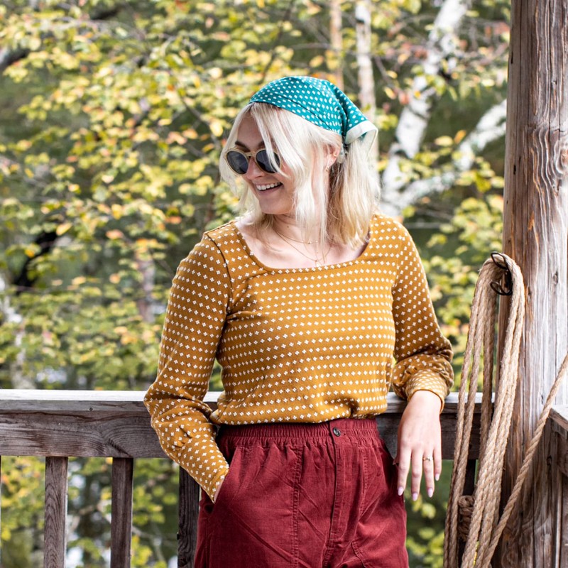 Topdrawer Japanese Handkerchief, 100% Cotton, Diamond Stitch Pattern, Rust