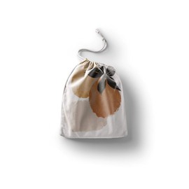Le Jardin du Lin Bedruckte Baumwoll Taschen mit Kordelzug, Einkaufstasche, Beutel, Stoffsack, Stofftasche, Gemüsesack, Wiederverwendbare, Umweltfreundlich, Mehrzweck, Faltbar, Größe: 12x15 Cm