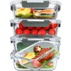 M MCIRCO M MCIRCO [5-Packs, 36 Oz Glass Meal Prep