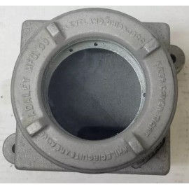 Adalet XJDFGC Explosion Proof Enclosure w/ Glass Cover Internal Flange 3/4" Hub