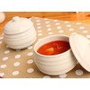 Acorn White Cup with Lid (Japanese Tableware, Western Tableware, White