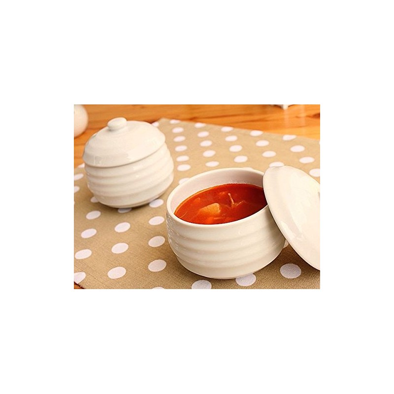 Acorn White Cup with Lid (Japanese Tableware, Western Tableware, White