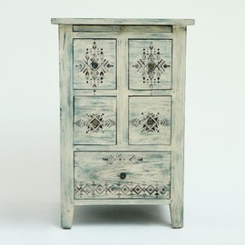 Redesign Decor Clear-Cling Stamps - Tribal Prints for Wall Paint Wall Art Furniture Decorative nightstand Bed Side Stand Large Vanity Table Set Makeup Vanity Dressing Table Computer Desk