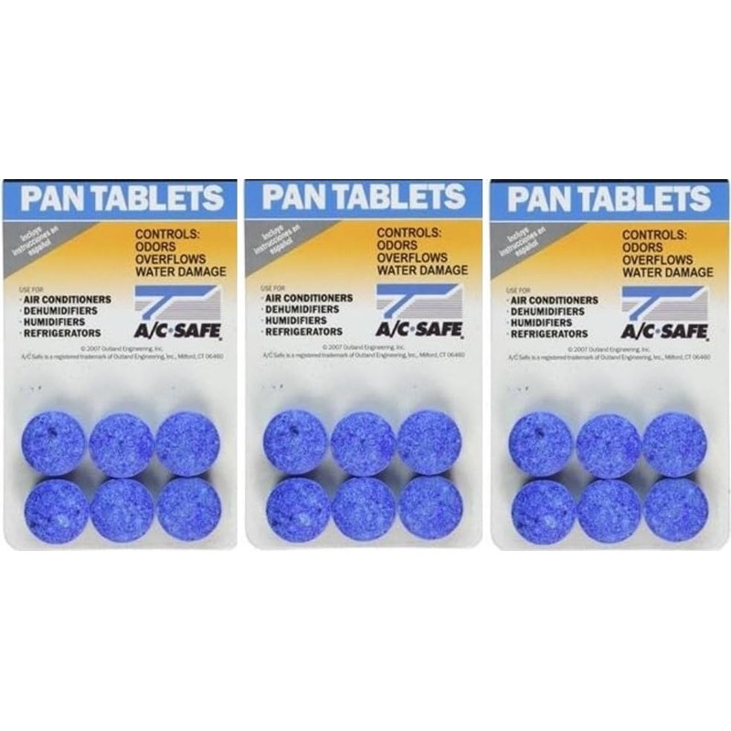 Air Conditioner Pan Tablets 6 ct Tablets (3 PACK), Clean