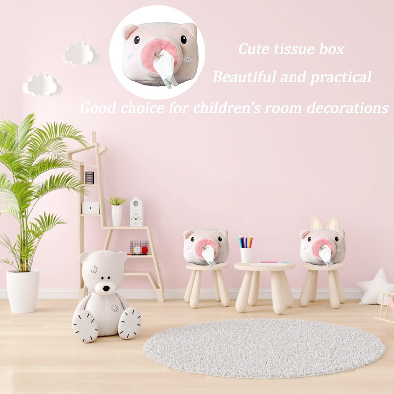 Spldsun Car Tissue Box, Plush Tissue Box, Creative Tissue Box,