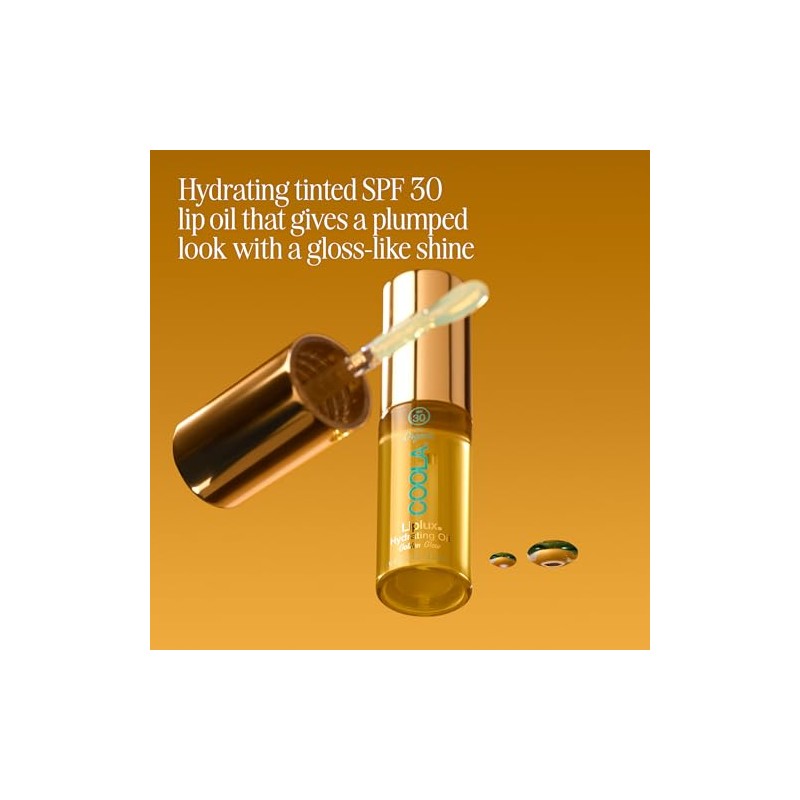 COOLA Organic Liplux Lip Oil y brillo de labios protector
