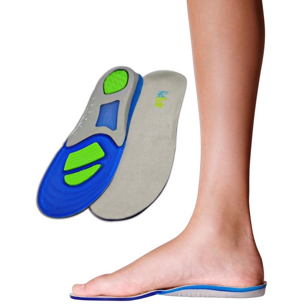 Children's Athletic Gel Insoles for Cushion and Comfort for Active Children ((24 cm) Kids Size 2-6)