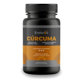 Endaroo Cúrcuma 95% con Pimienta Negra 60 Cápsulas Sin Gluten