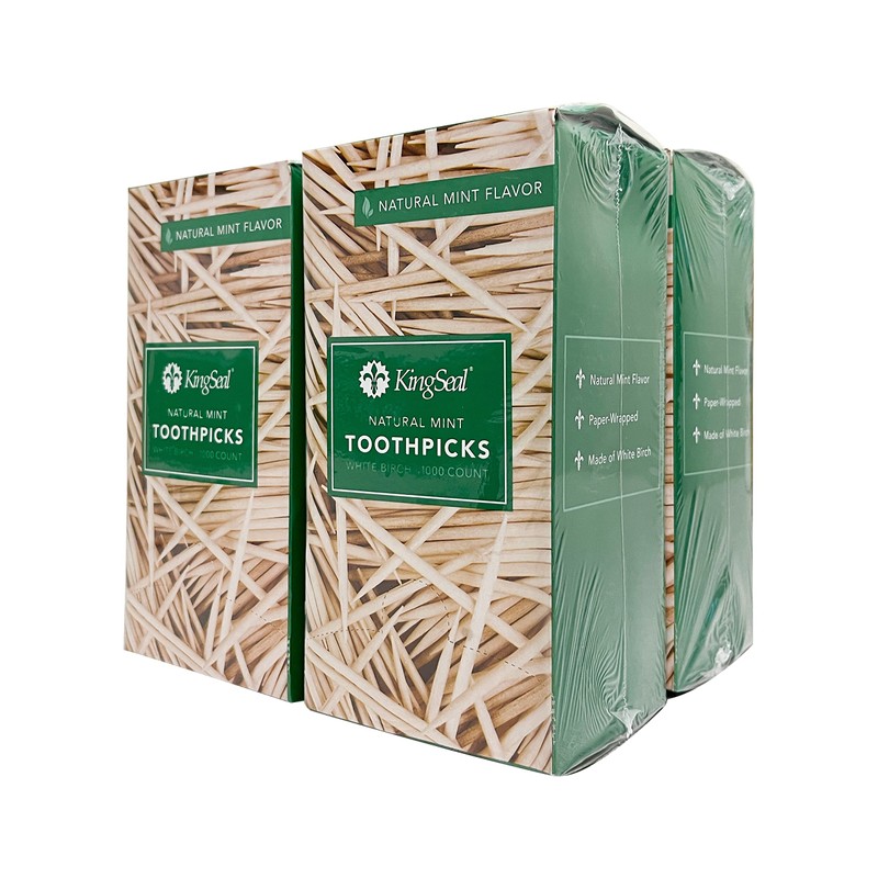 4,000 Count | KingSeal Individually Paper Wrapped MINT Flavored Birch