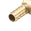 sourcing map Brass Hose Barb Matching Elbow 10 mm Barb