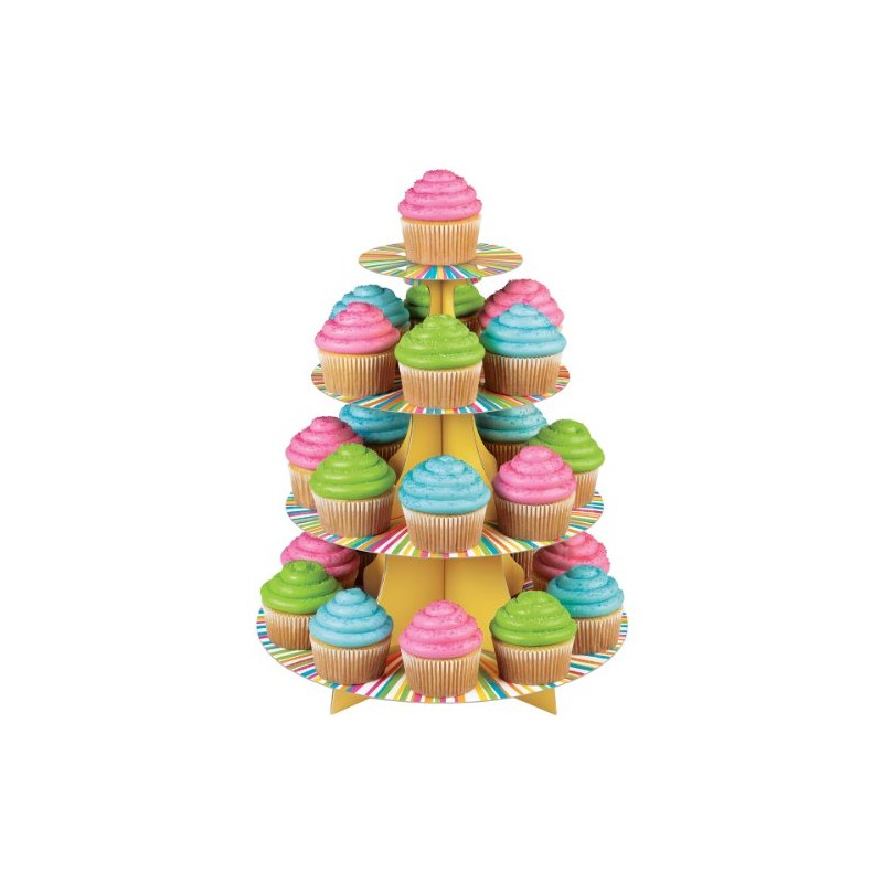 Wilton Treat Stand Color Wheel Cupcake Stand