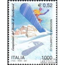 Italy 2739 (complete.issue.) fine used/cancelled 2001 Snowboard - WM (Stamps for collectors) Winter sports (skiing/ice hockey/bobsleigh ...)