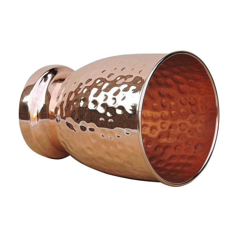 ANCIENTIMPEX Pure Copper Tumbler, (Modern - Hammered) Lacquered-Free, Unlined and