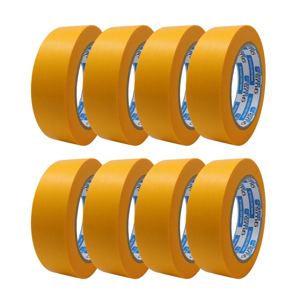 gws 8 Rolls of Gold Tape, Painter's Tape for Painting,