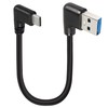 GELRHONR Short Right Angle USB Type C Cable, 90 Degree